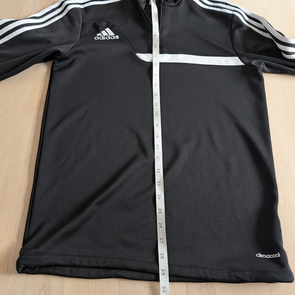 Adidas Black and White Performance Jacket with Athletic Cut - Picture 14 of 15